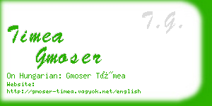 timea gmoser business card